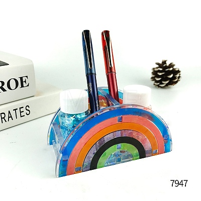 Rainbow Food Grade Silicone Pen Holder Molds SIMO-PW0006-036-1