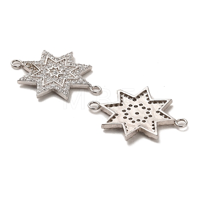 925 Sterling Silver Connector Charms STER-H110-04P-1