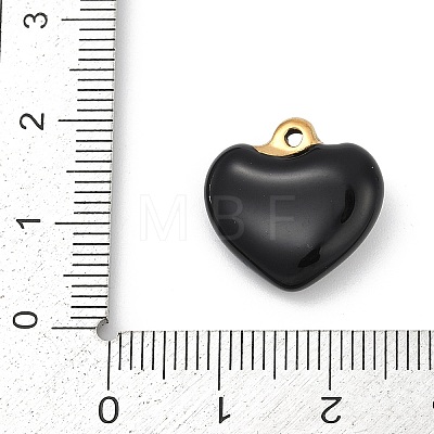 304 Stainless Steel Enamel Pendants STAS-Q350-19G-B-1