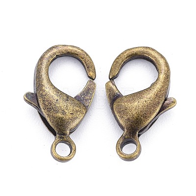 Antique Bronze Brass Lobster Claw Clasps X-KK-903-AB-NF-1