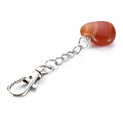 Natural Mixed Gemstone Keychain G-S299-133-1