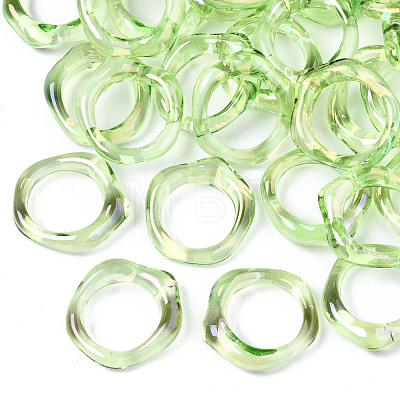 Transparent Resin Finger Rings RJEW-T013-001-E08-1