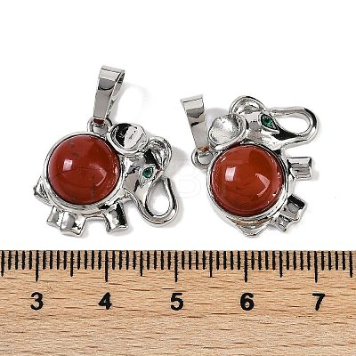 Natural Red Jasper Pendants G-I374-A-P22-1