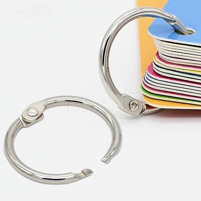 Iron Loose Leaf Book Binder Hinged Rings LS-SCRA-PW0004-124D-1