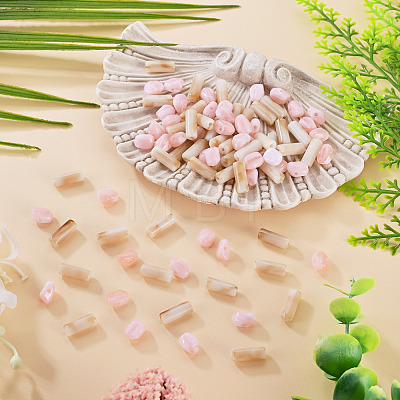 90Pcs 2 Styles Opaque Acrylic Imitation Gemstone Beads OACR-TA0005-14E-1