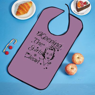 Washable Polyester Canvas Adult Bibs for Eating AJEW-WH0327-015-1