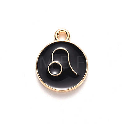 Alloy Enamel Pendants ENAM-S124-01A-08G-1