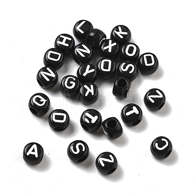 Opaque Acrylic Beads OACR-D282-01B-1