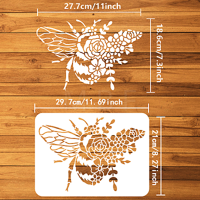 Plastic Drawing Painting Stencils Templates DIY-WH0396-0045-1