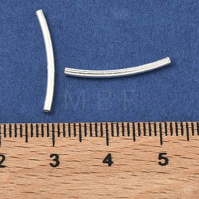 Tube 925 Sterling Silver Beads STER-O021-A-07-1