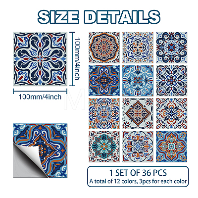 Waterproof PVC Tile Stickers DIY-WH0454-009-1