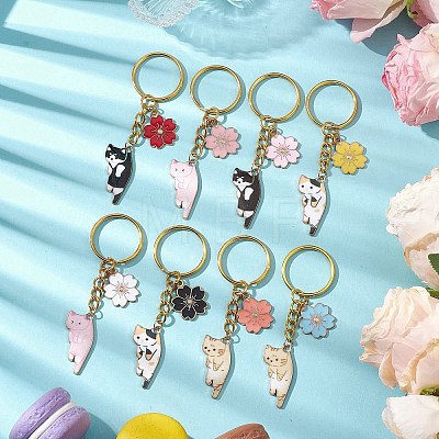 Alloy Enamel Pendants Keychain KEYC-JKC00885-1