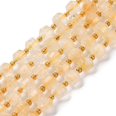 Natural Citrine Beads Strands G-C171-D02-02-1