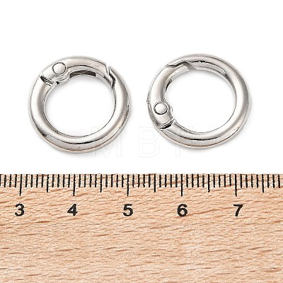 Zinc Alloy Spring Gate Rings FIND-K026-06P-1