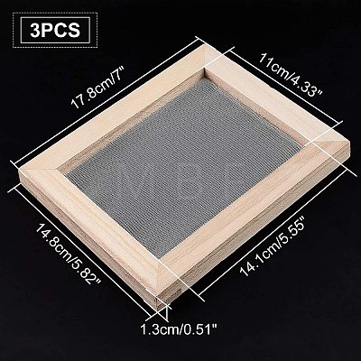 Wooden Paper Making DIY-WH0171-49A-1
