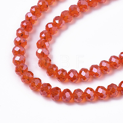 Electroplate Glass Beads Strands EGLA-A034-T4mm-A21-1