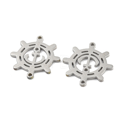 Non-Tarnish 304 Stainless Steel Connector Charms STAS-P344-07P-1