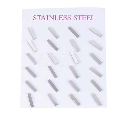 304 Stainless Steel Stud Earrings X-EJEW-H350-24P-1