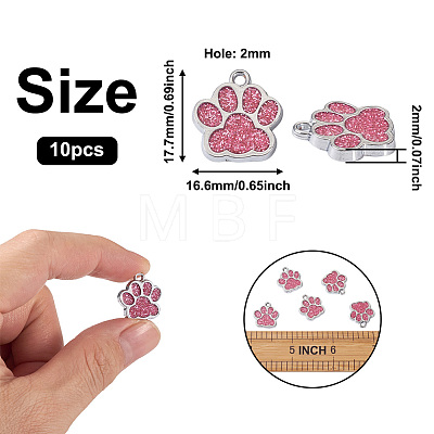 Alloy Enamel Charms ENAM-TAC0001-05G-1