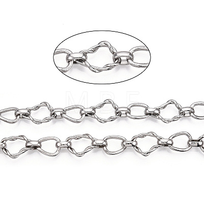 Alloy Teardrop with Twining Chains LCHA-T001-12P-1