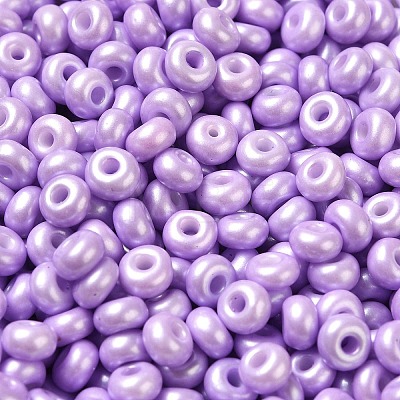 Baking Paint Luster Glass Seed Beads SEED-B001-04A-09-1