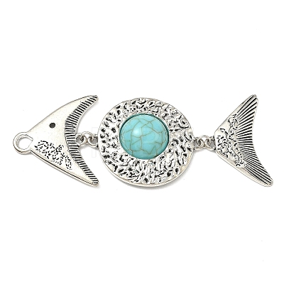 Tibetan Style Alloy Big Pendants FIND-D037-04AS-1