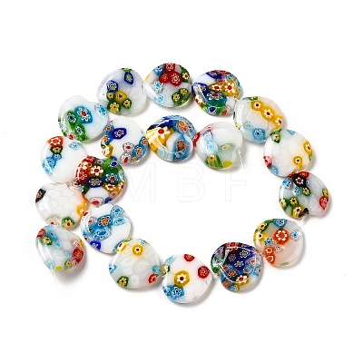 Handmade Millefiori Glass Beads Strands X-LK145-1