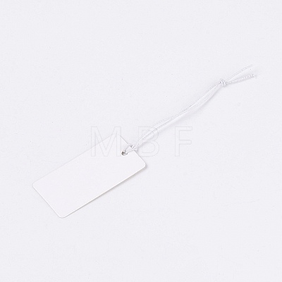 Rectangle Blank Paper Price Tags with Cord CDIS-S023-2-01-1