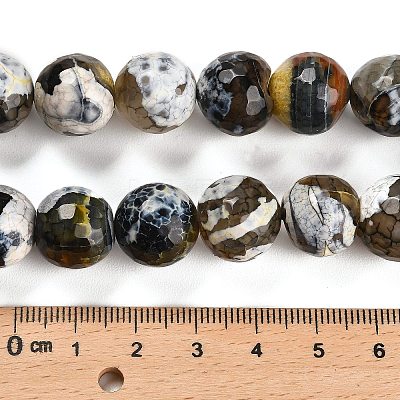 Natural Fire Crackle Agate Beads Strands G-L595-A02-01D-1