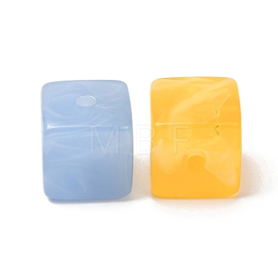 Two-Tone Imitation Gemstone Acrylic Beads AC-CBA7B05-28-1