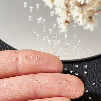500Pcs Diamond Shape Grade AAA Cubic Zirconia Cabochons ZIRC-TADJ0001-01G-1