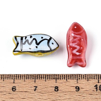 Handmade Porcelain Ceramic Beads PORC-T133-28M-1