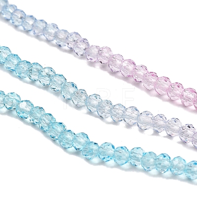 Transparent Painted Glass Beads Strands DGLA-A034-T2mm-A22-1