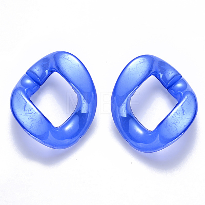 Imitation Jelly Acrylic Linking Rings OACR-S036-002B-E-1