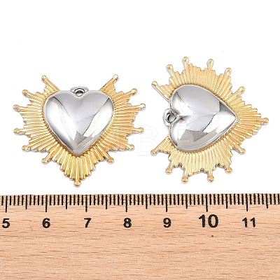 Valentine's Day 304 Stainless Steel Pendants STAS-G398-01GP-1