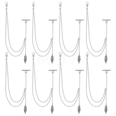 8Pcs Alloy Pendant Decorations HJEW-DC00189-1