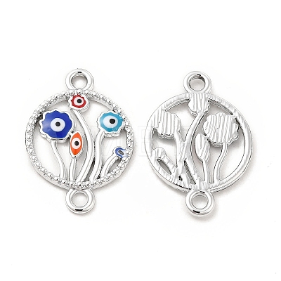 Alloy Enamel Connector Charms FIND-H039-09P-1
