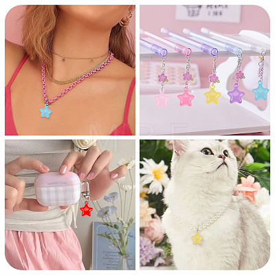 20Pcs Transparent Acrylic Pendants MACR-TADJ0001-05-1