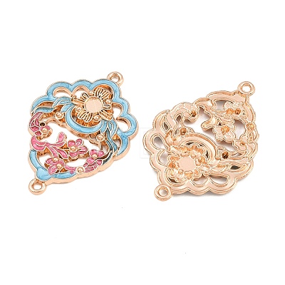 Alloy Enamel Cabochon Connector Settings AL-CBA8479-04KCG-1