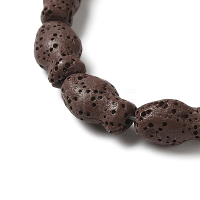 Natural Lava Rock Beads Strands G-U007-01K-1