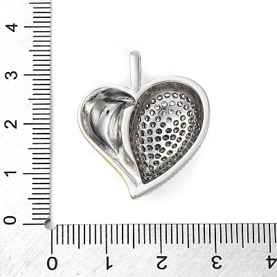 Brass Micro Pave Cubic Zirconia Pendants KK-S510-32GP-01-1