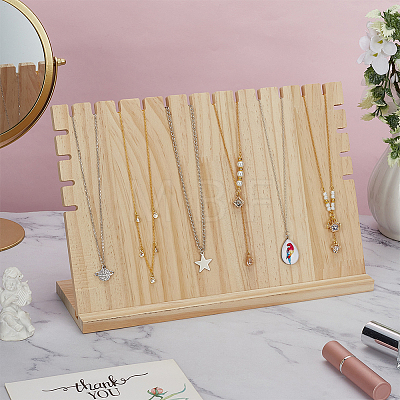 Wood Jewelry Display Stand ODIS-WH0030-177A-1
