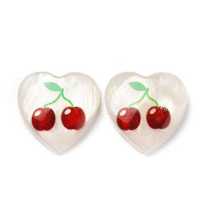 Printed Opaque Resin Cabochons FIND-E020-09B-07-1