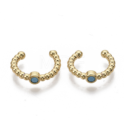 Brass Cuff Earrings EJEW-S208-001-1