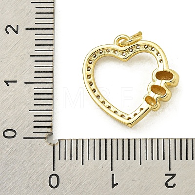 Rack Plating Brass Pave Cubic Zirconia Pendants KK-U029-10G-02-1