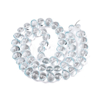 Transparent Electroplate Glass Beads Strands EGLA-N012-06D-1