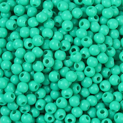 Opaque Acrylic Beads SACR-A007-01A-10-1