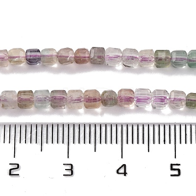 Gradient Color Natural Colorful Fluorite Beads Strands G-NH0034-A02-01-1