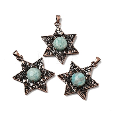 Natural Amazonite Pendants G-A297-06R-18-1