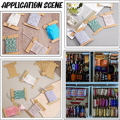 100Pcs Paper Thread Winding Boards SENE-SC0001-04-1
